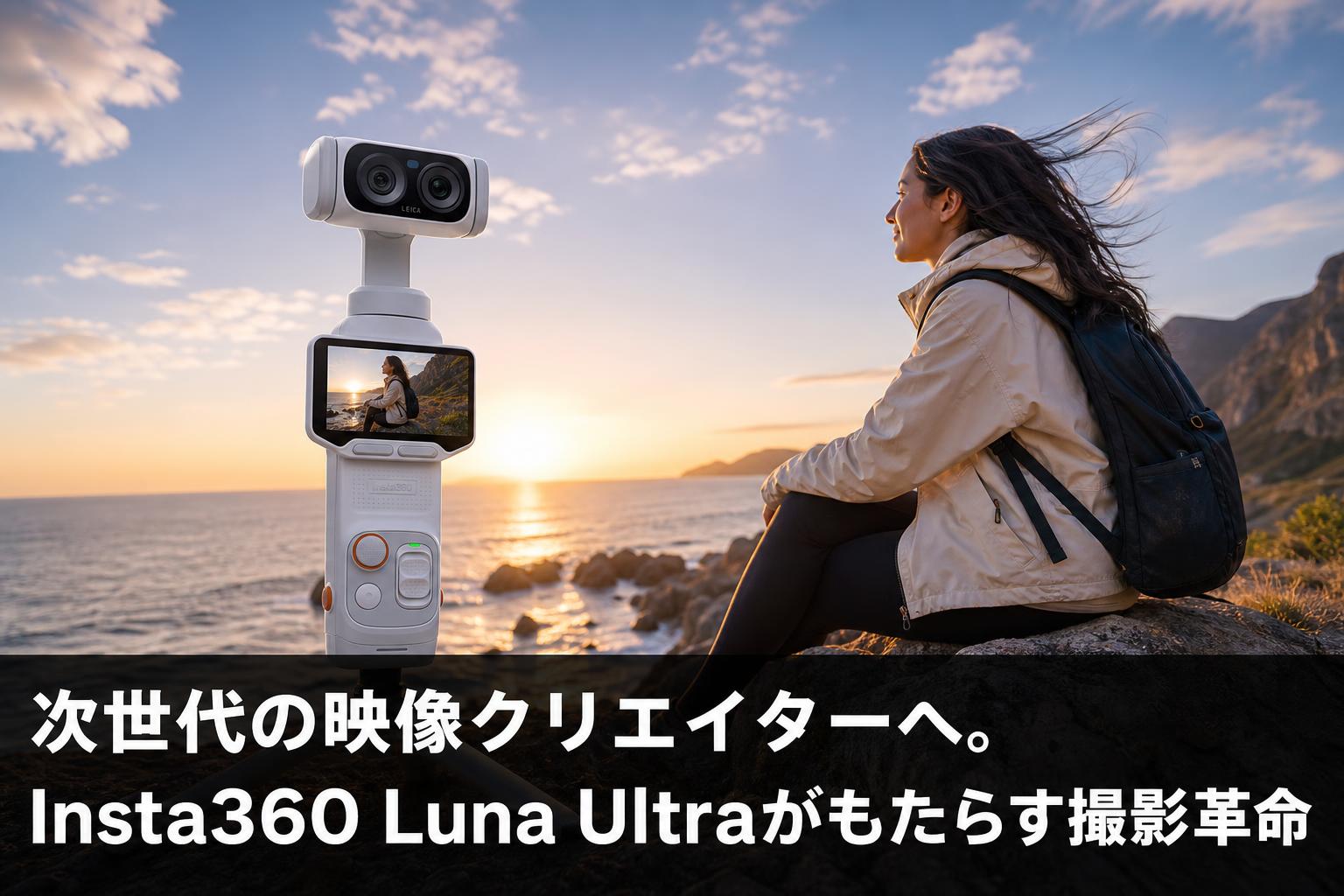 次世代の映像クリエイターへ。Insta360 Luna Ultraがもたらす撮影革命