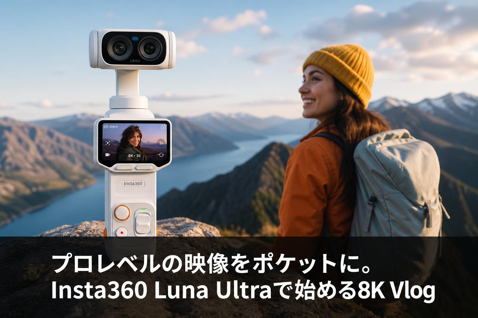 プロレベルの映像をポケットに。Insta360 Luna Ultraで始める8K Vlog