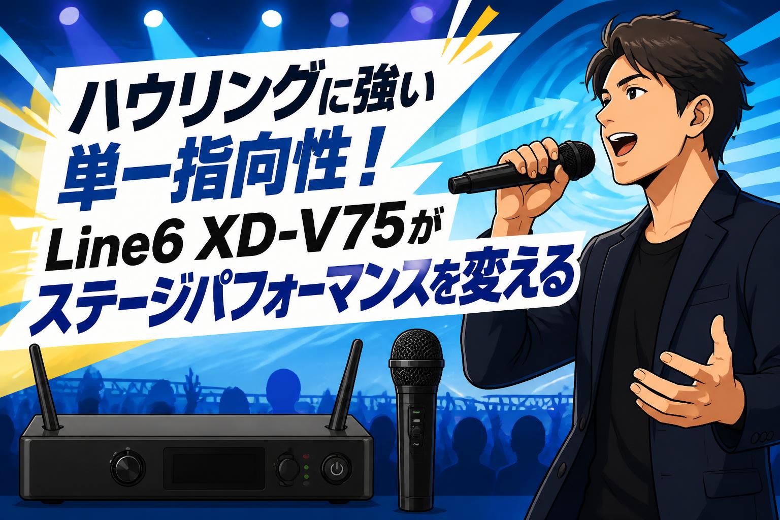 ハウリングに強い単一指向性！Line6 XD-V75がステージパフォーマンスを変える