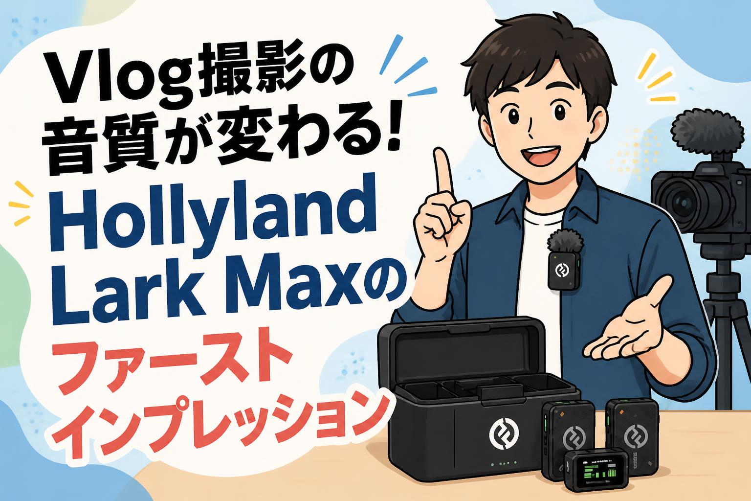 Vlog撮影の音質が変わる！Hollyland Lark Maxのファーストインプレッション