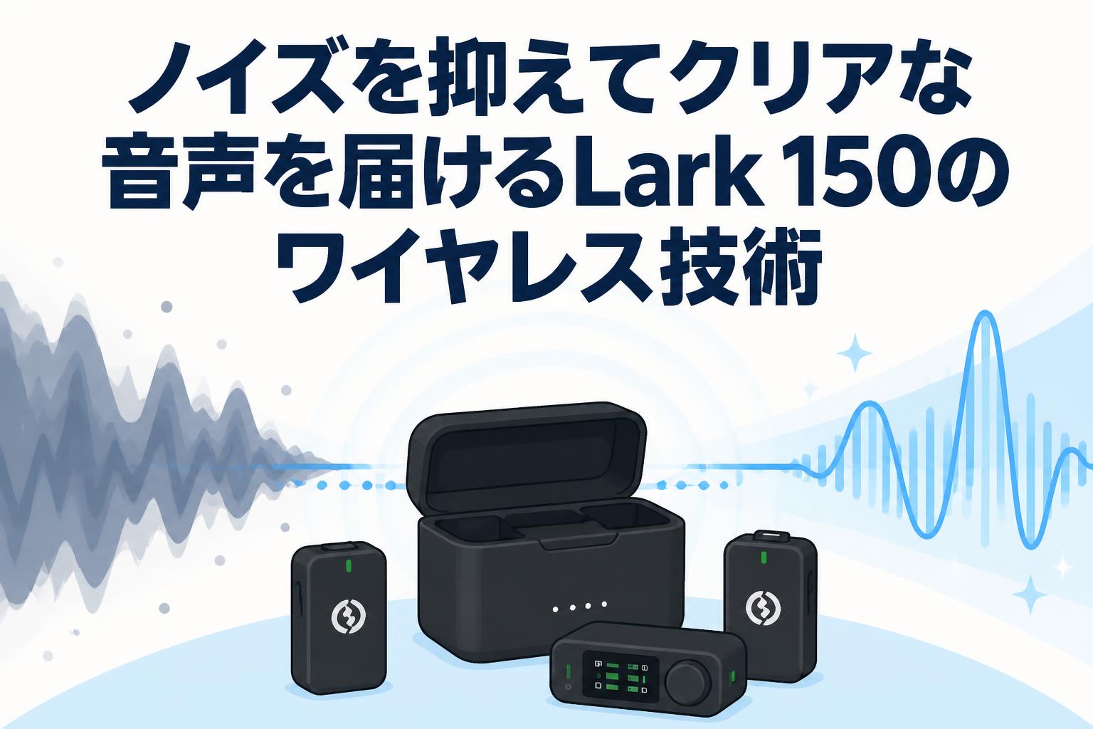 ノイズを抑えてクリアな音声を届けるLark 150のワイヤレス技術