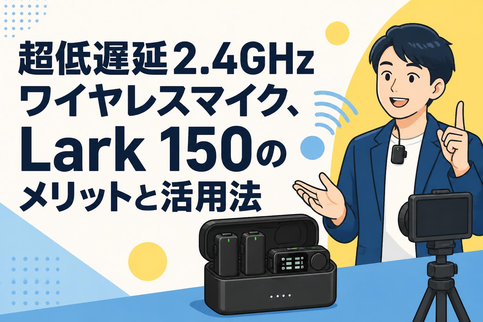 超低遅延2.4GHzワイヤレスマイク、Lark 150のメリットと活用法