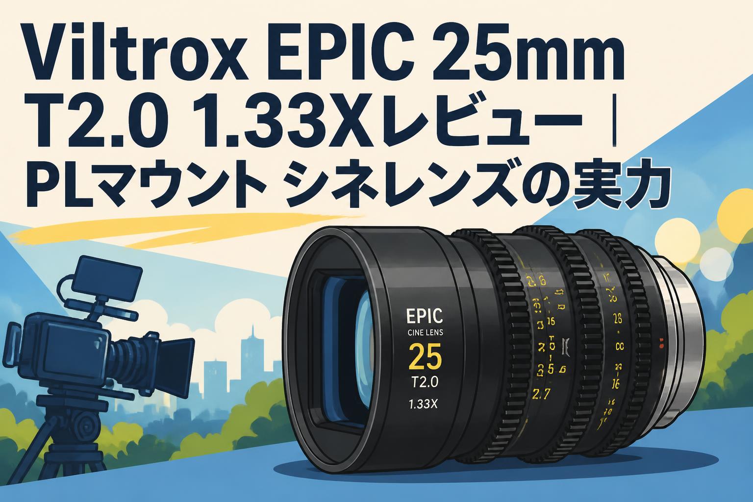 Viltrox EPIC 25mm T2.0 1.33Xレビュー｜PLマウント シネレンズの実力