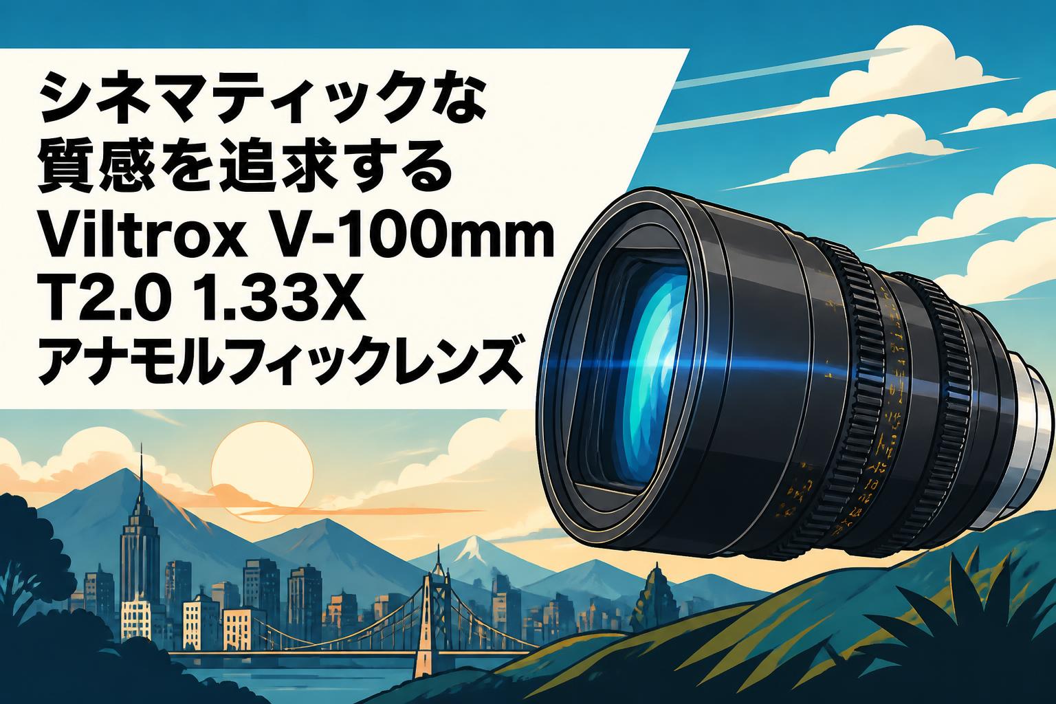シネマティックな質感を追求するViltrox V-100mm T2.0 1.33Xアナモルフィックレンズ