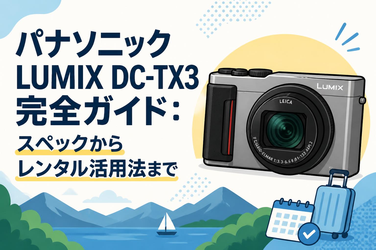 パナソニックLUMIX DC-TX3完全ガイド：スペックからレンタル活用法まで