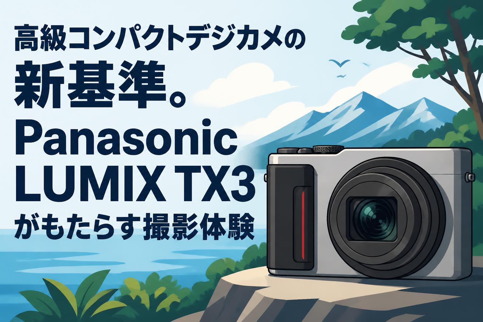 高級コンパクトデジカメの新基準。Panasonic LUMIX TX3がもたらす撮影体験
