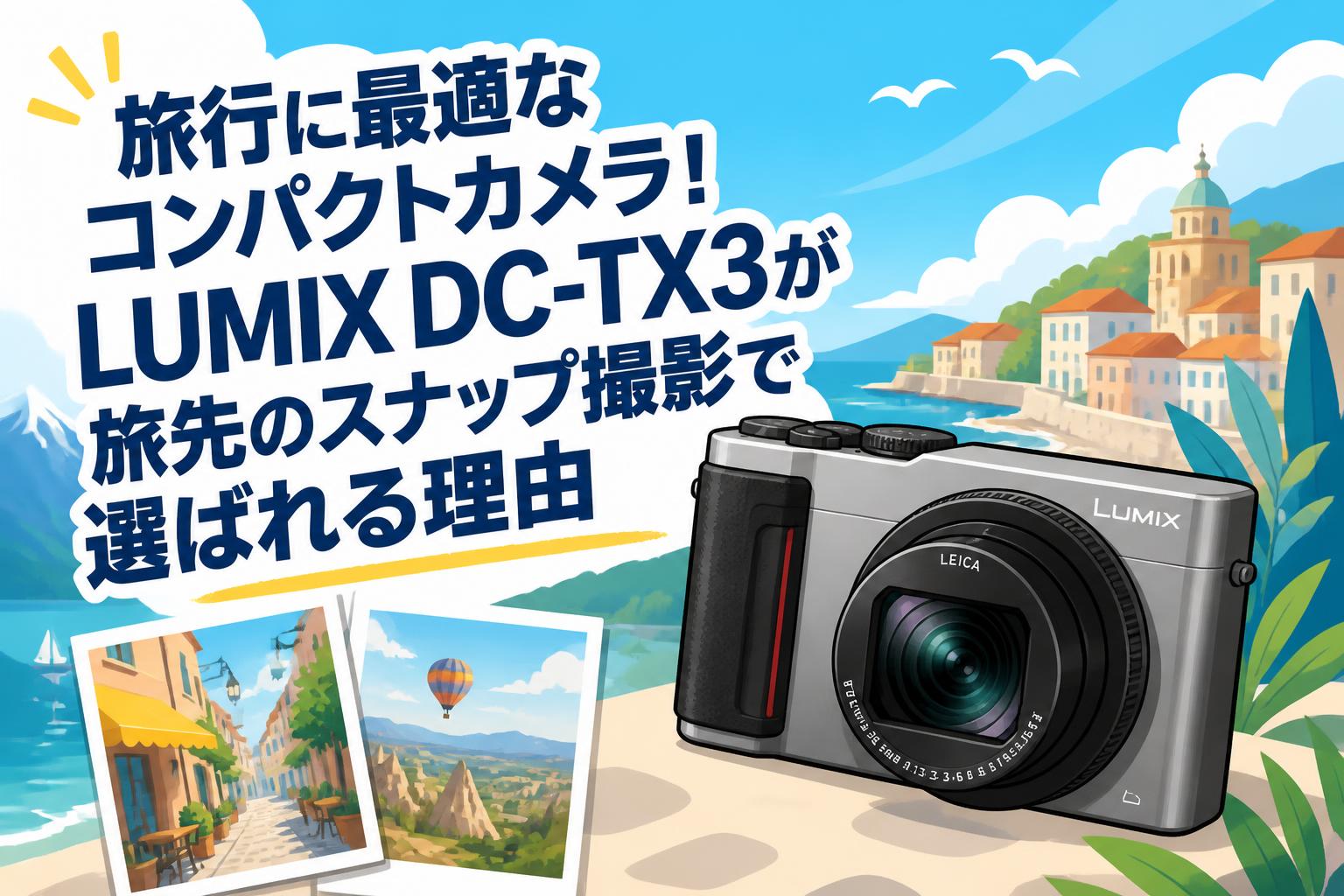 旅行に最適なコンパクトカメラ！LUMIX DC-TX3が旅先のスナップ撮影で選ばれる理由