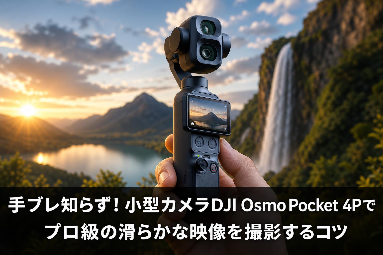手ブレ知らず！小型カメラDJI Osmo Pocket 4Pでプロ級の滑らかな映像を撮影するコツ