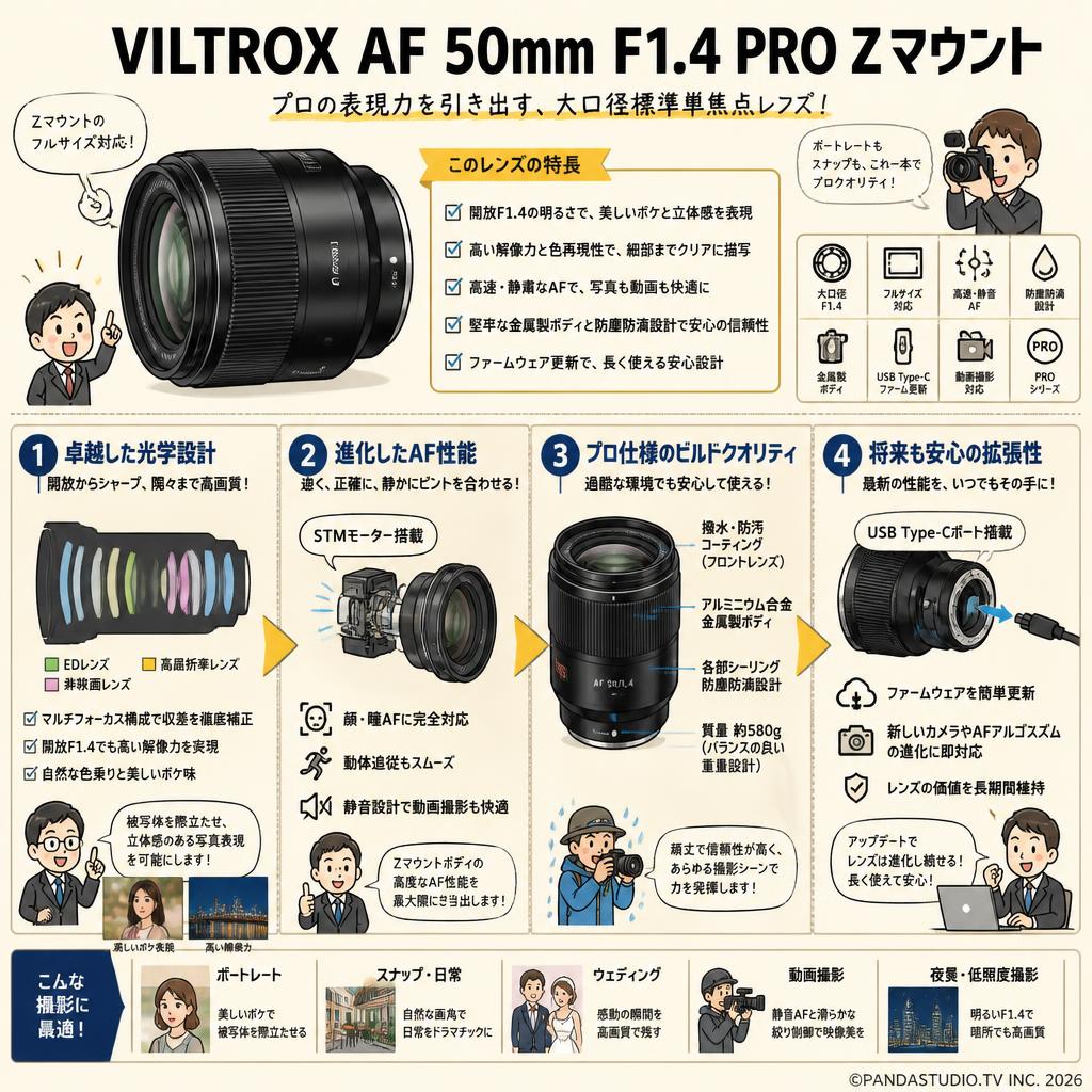 Viltrox AF 50mm F1.4 PRO Zマウント 概要