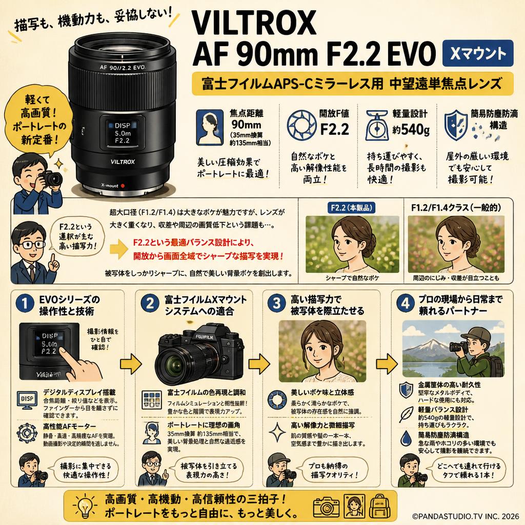 Viltrox AF 90mm F2.2 EVO Xマウント 概要