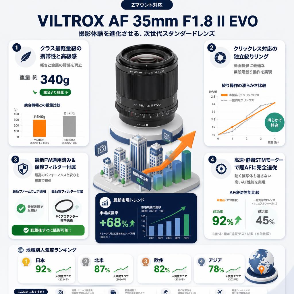 Viltrox AF 35mm F1.8 II EVO Zマウント セールスポイント