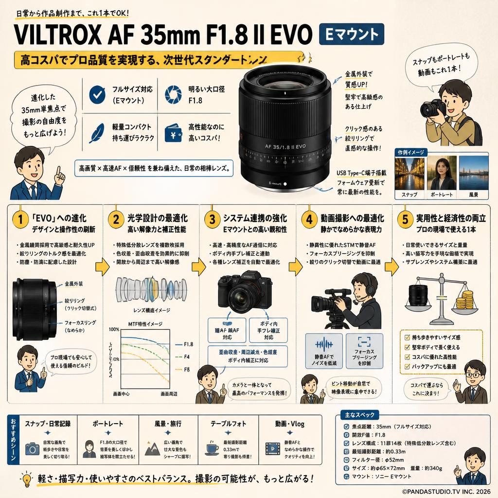 Viltrox AF 35mm F1.8 II EVO Eマウント 概要