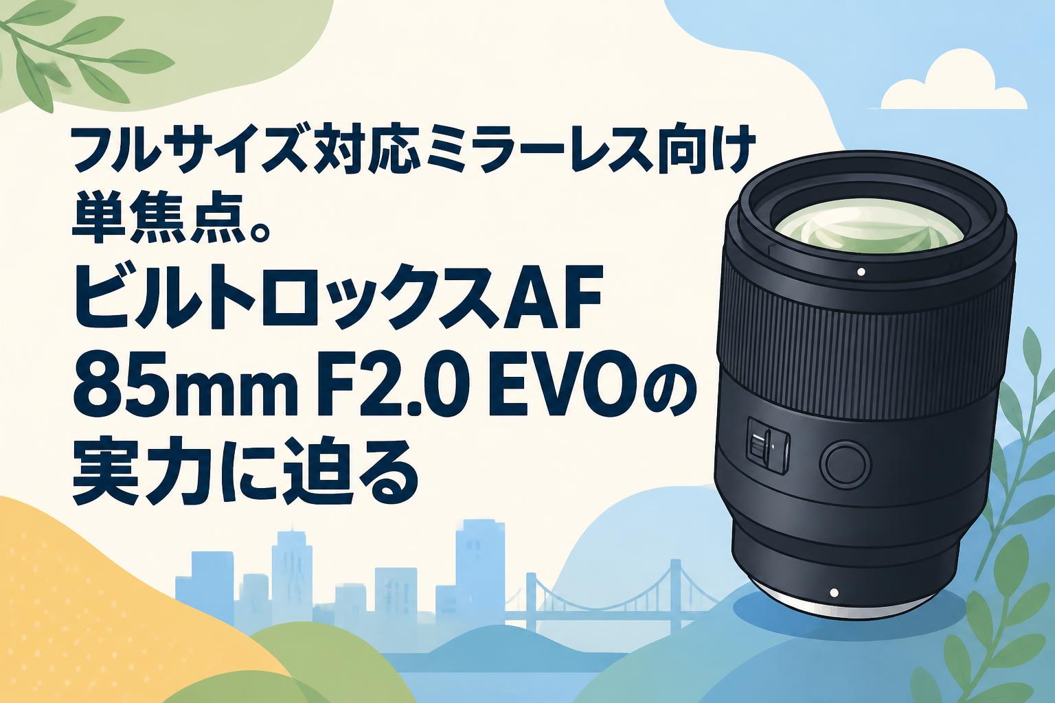 フルサイズ対応ミラーレス向け単焦点。ビルトロックスAF 85mm F2.0 EVOの実力に迫る