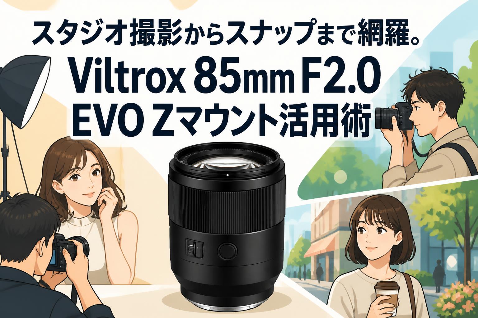 スタジオ撮影からスナップまで網羅。Viltrox 85mm F2.0 EVO Zマウント活用術
