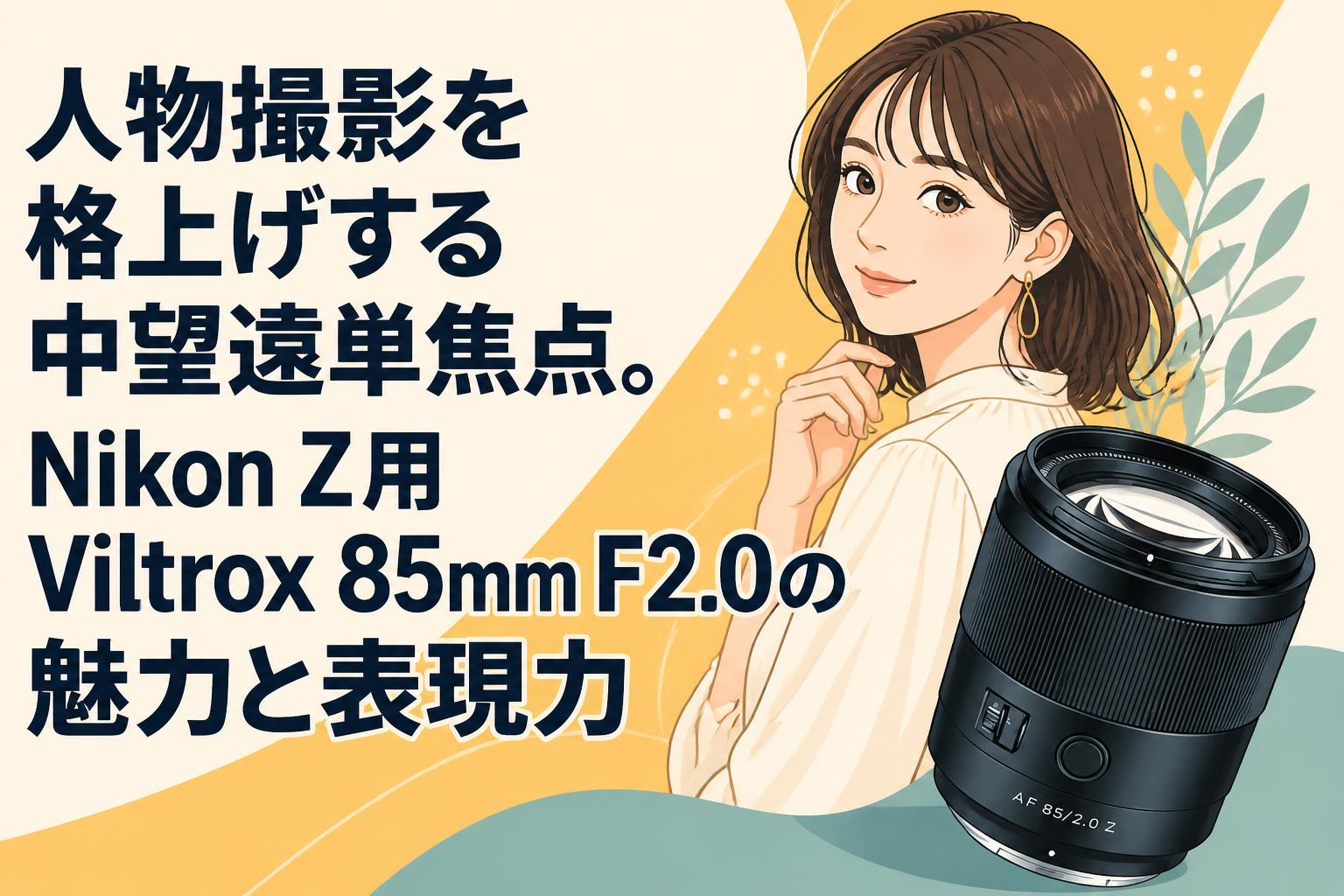 人物撮影を格上げする中望遠単焦点。Nikon Z用Viltrox 85mm F2.0の魅力と表現力
