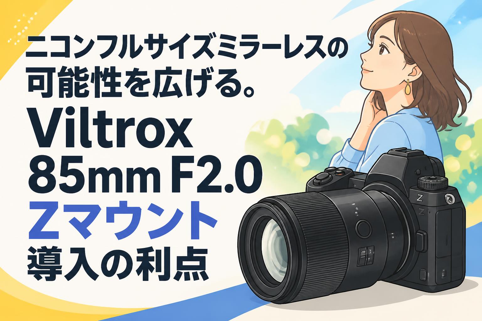 ニコンフルサイズミラーレスの可能性を広げる。Viltrox 85mm F2.0 Zマウント導入の利点