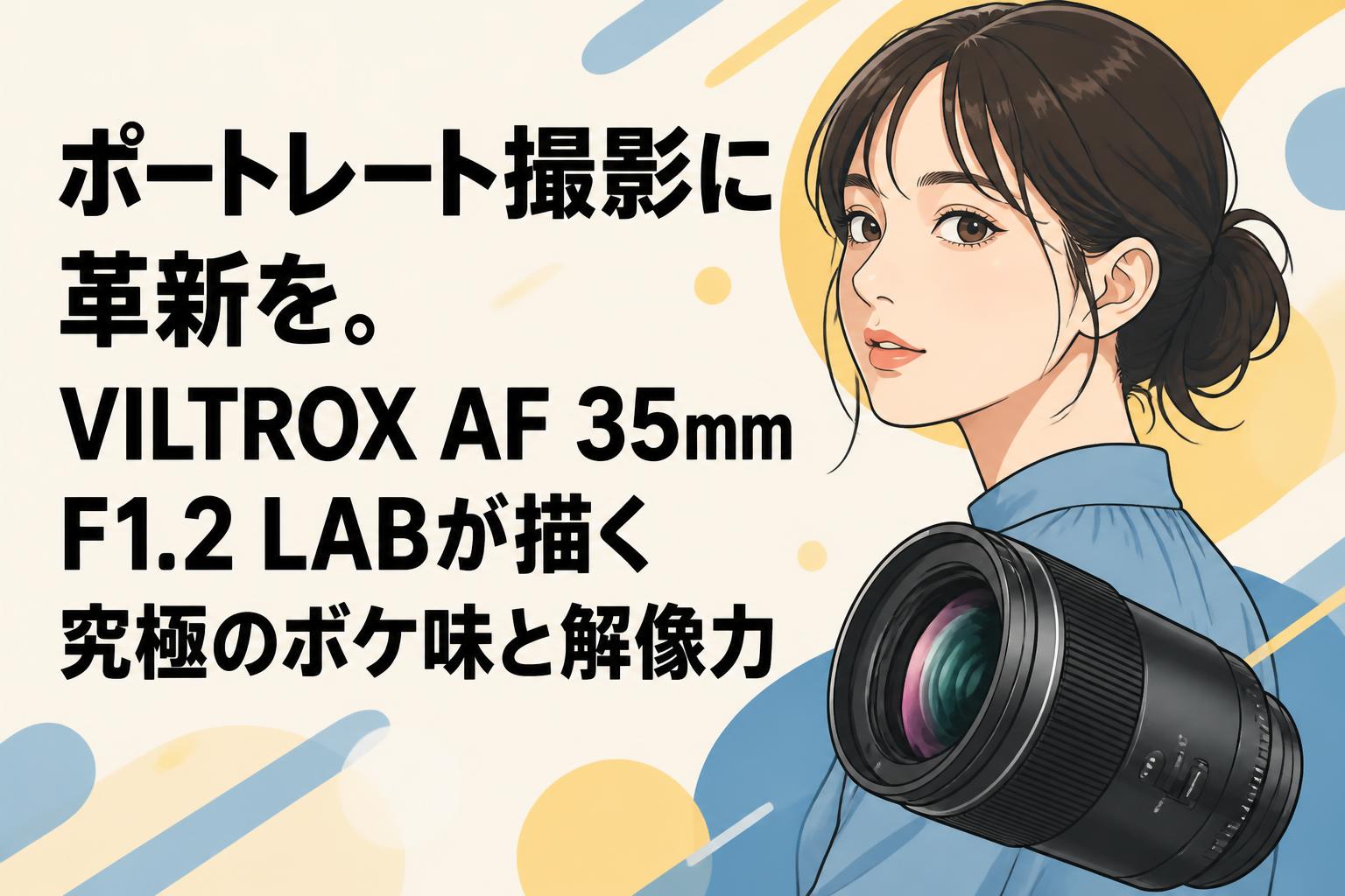 ポートレート撮影に革新を。VILTROX AF 35mm F1.2 LABが描く究極のボケ味と解像力