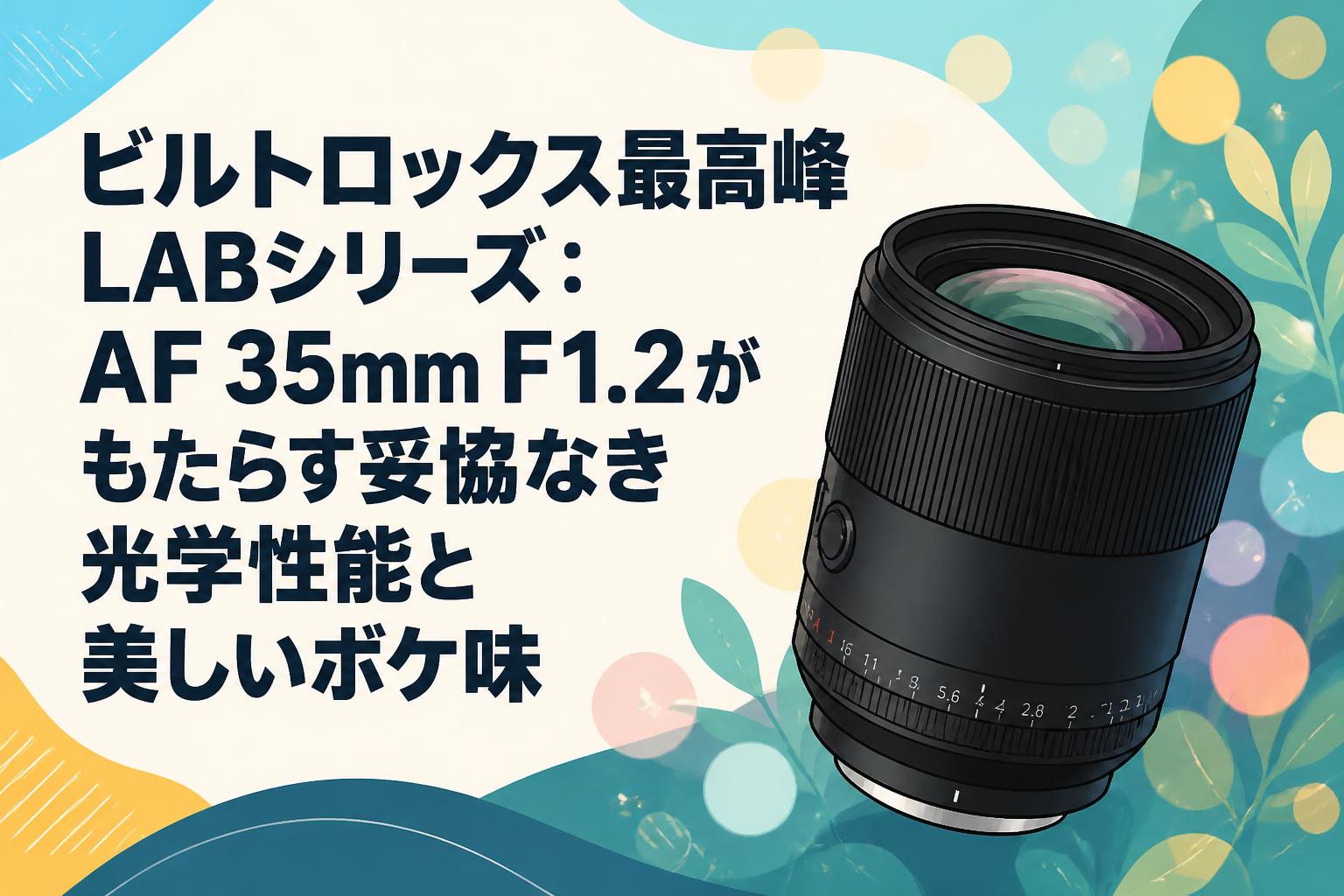 ビルトロックス最高峰LABシリーズ：AF 35mm F1.2がもたらす妥協なき光学性能と美しいボケ味