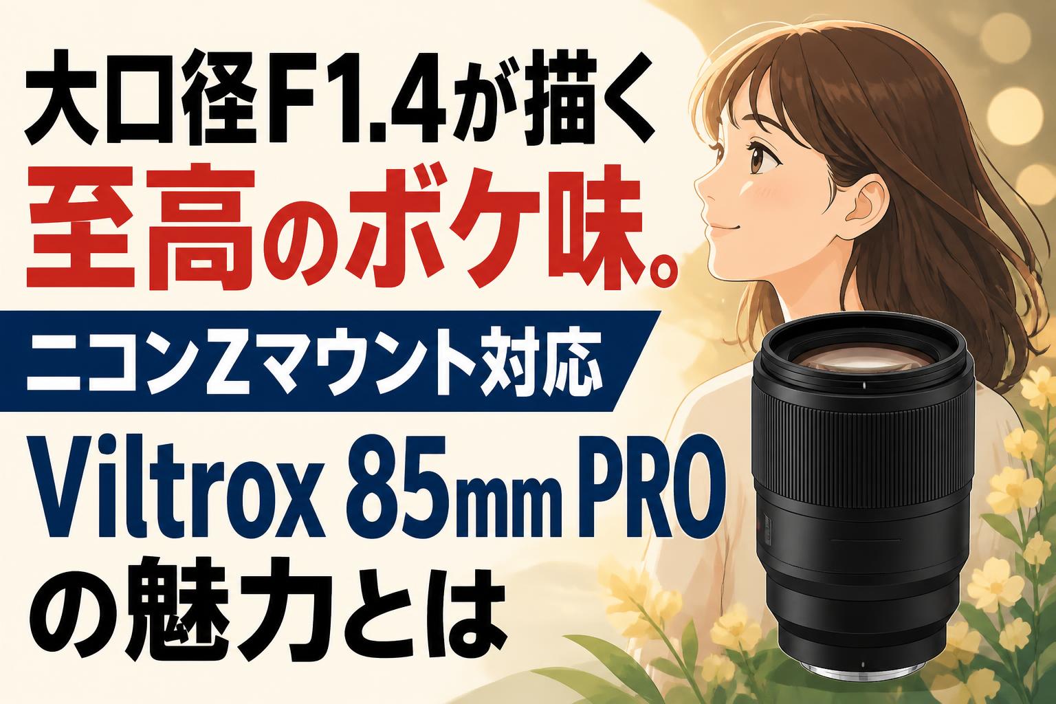 大口径F1.4が描く至高のボケ味。ニコンZマウント対応Viltrox 85mm PROの魅力とは