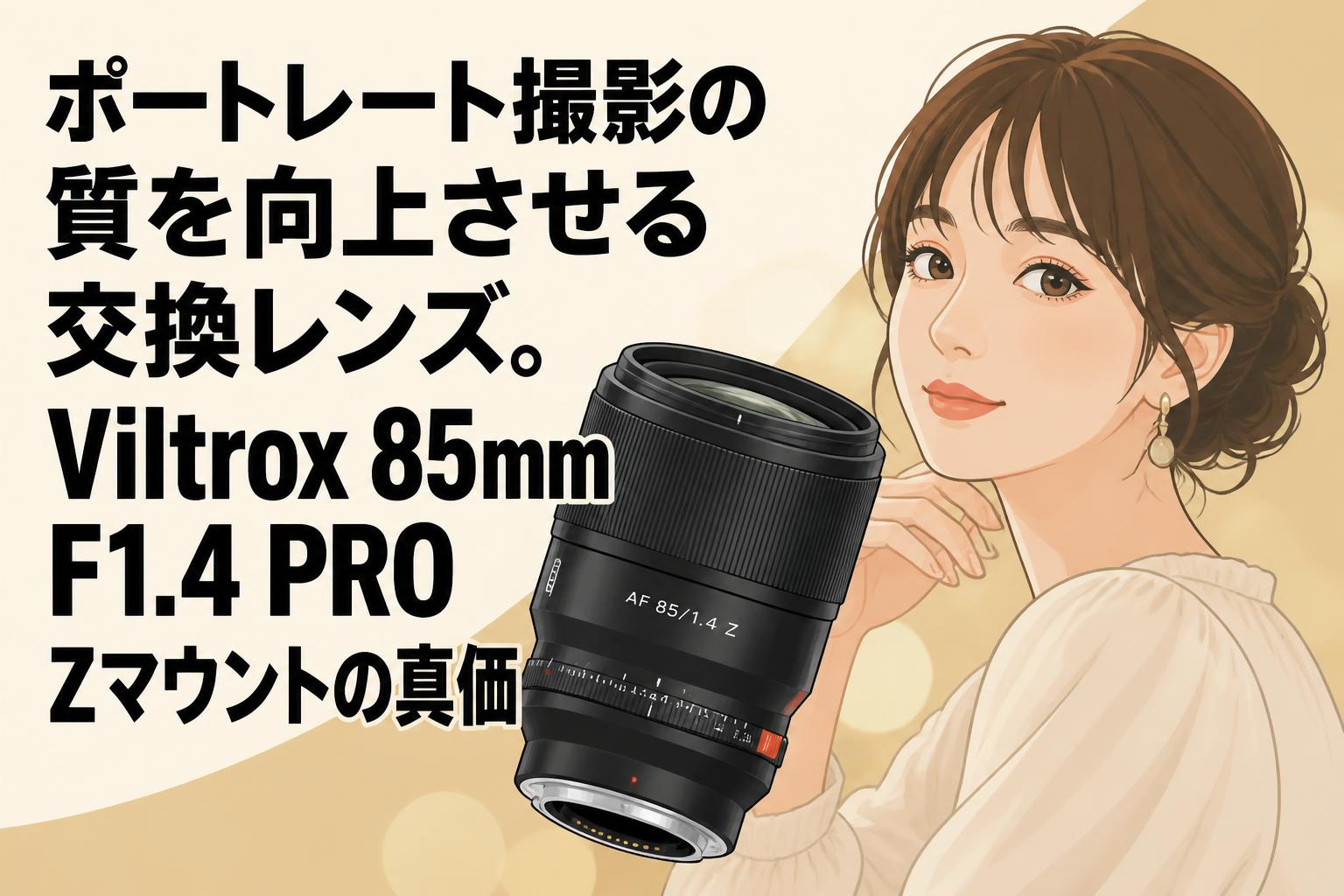 ポートレート撮影の質を向上させる交換レンズ。Viltrox 85mm F1.4 PRO Zマウントの真価