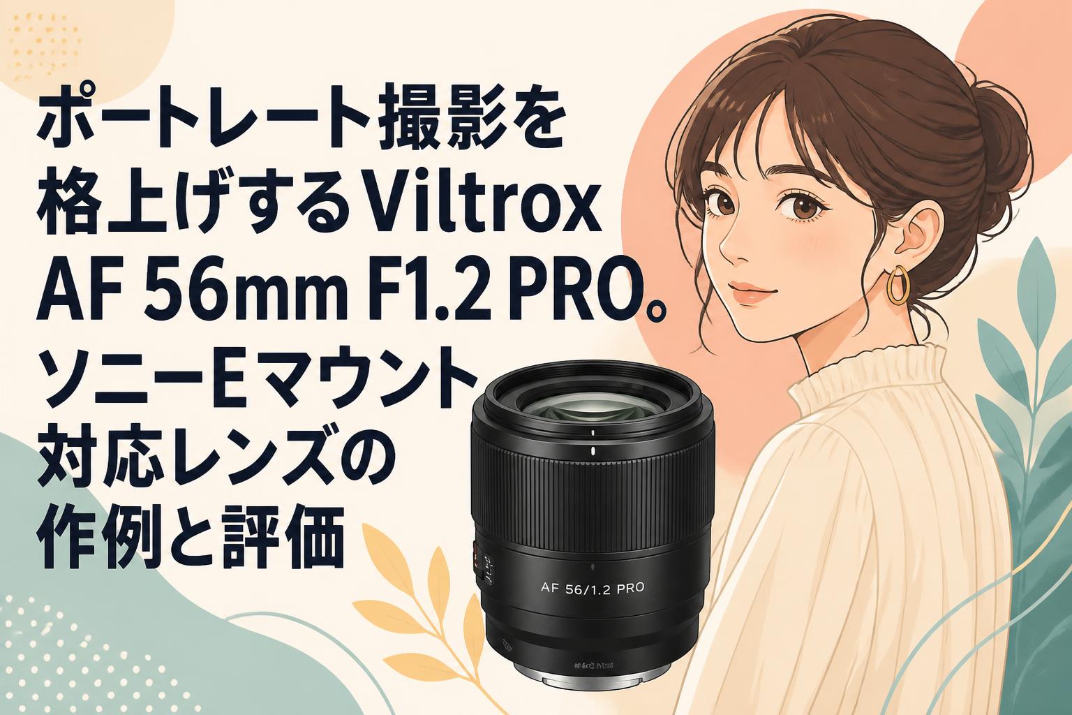 ポートレート撮影を格上げするViltrox AF 56mm F1.2 PRO。ソニーEマウント対応レンズの作例と評価