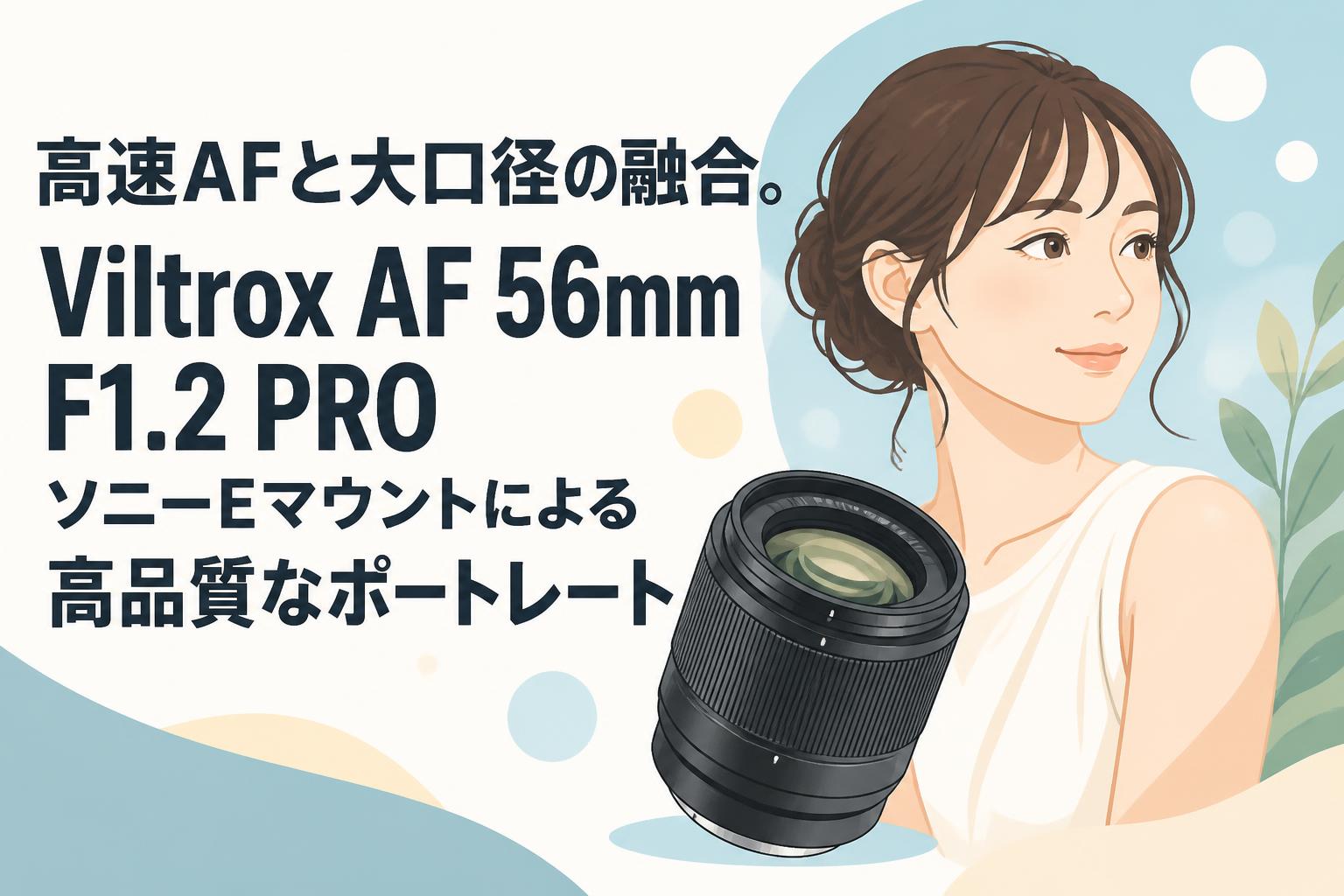 高速AFと大口径の融合。Viltrox AF 56mm F1.2 PRO ソニーEマウントによる高品質なポートレート