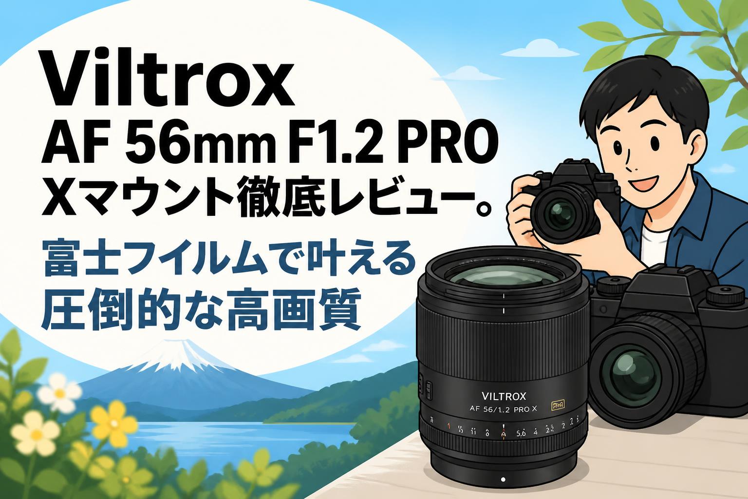 Viltrox AF 56mm F1.2 PRO Xマウント徹底レビュー。富士フイルムで叶える圧倒的な高画質