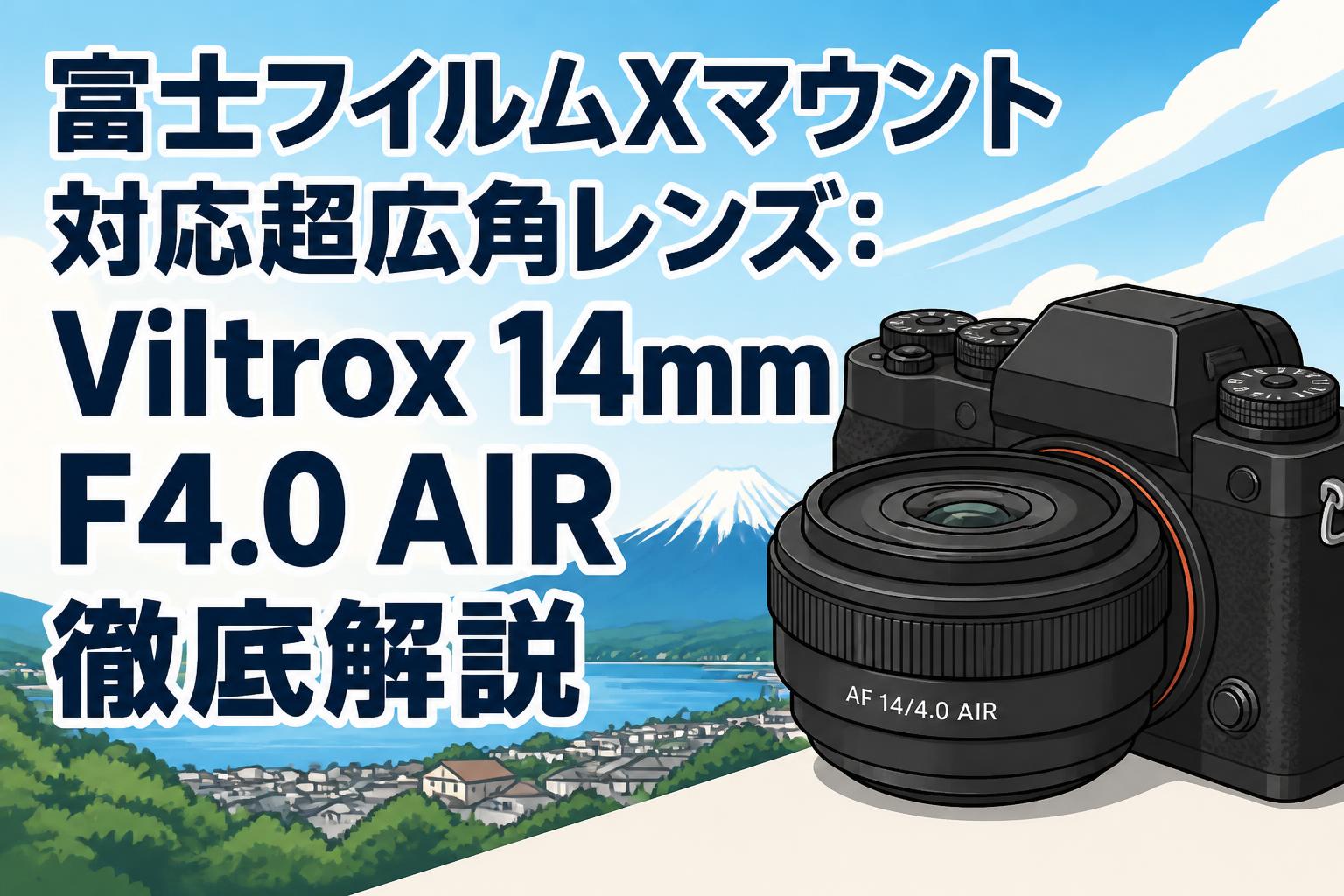 富士フイルムXマウント対応超広角レンズ：Viltrox 14mm F4.0 AIR徹底解説