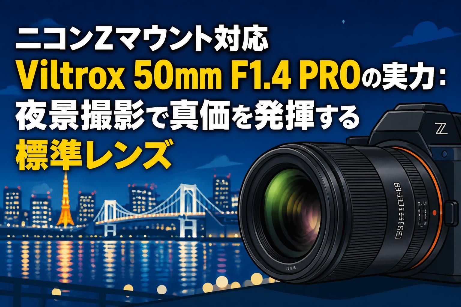 ニコンZマウント対応Viltrox 50mm F1.4 PROの実力：夜景撮影で真価を発揮する標準レンズ