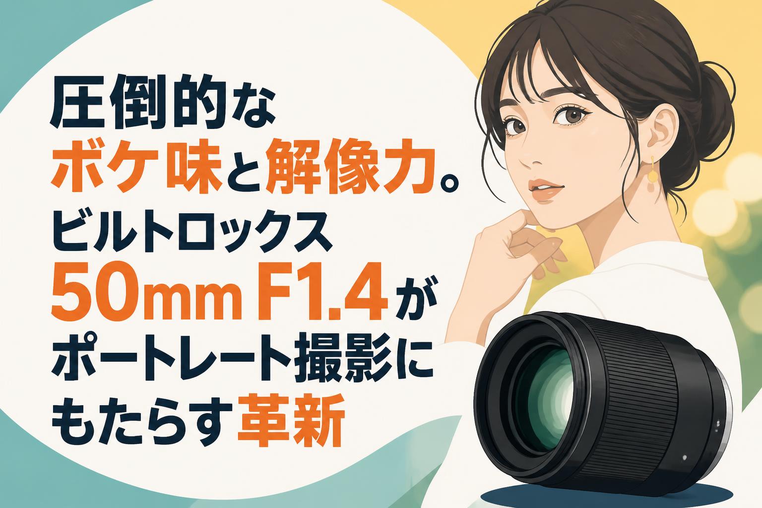 圧倒的なボケ味と解像力。ビルトロックス50mm F1.4がポートレート撮影にもたらす革新