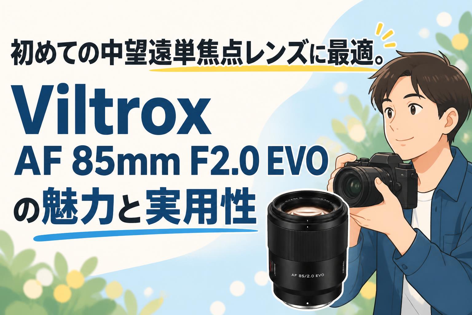 初めての中望遠単焦点レンズに最適。Viltrox AF 85mm F2.0 EVOの魅力と実用性