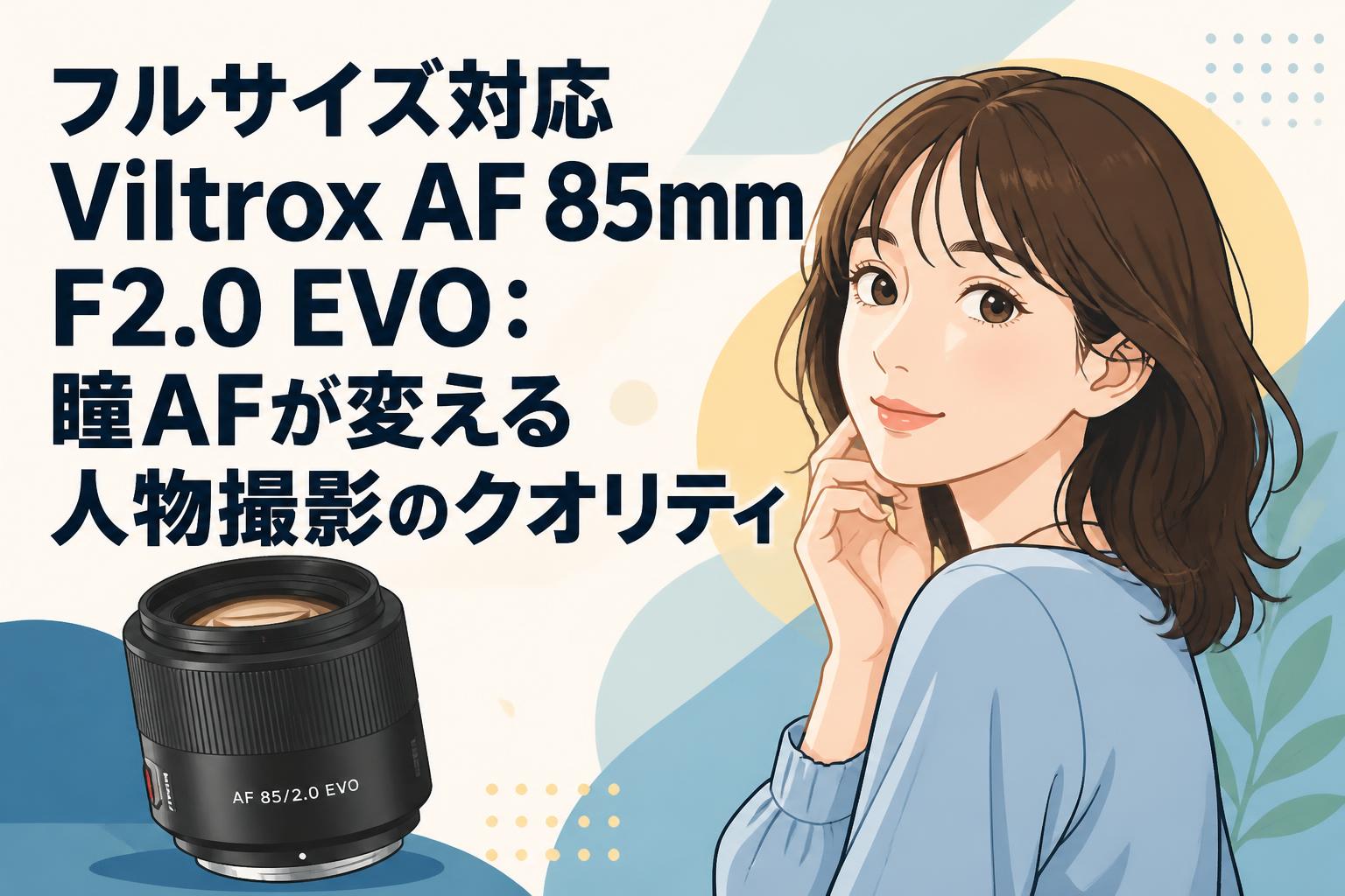 フルサイズ対応Viltrox AF 85mm F2.0 EVO：瞳AFが変える人物撮影のクオリティ