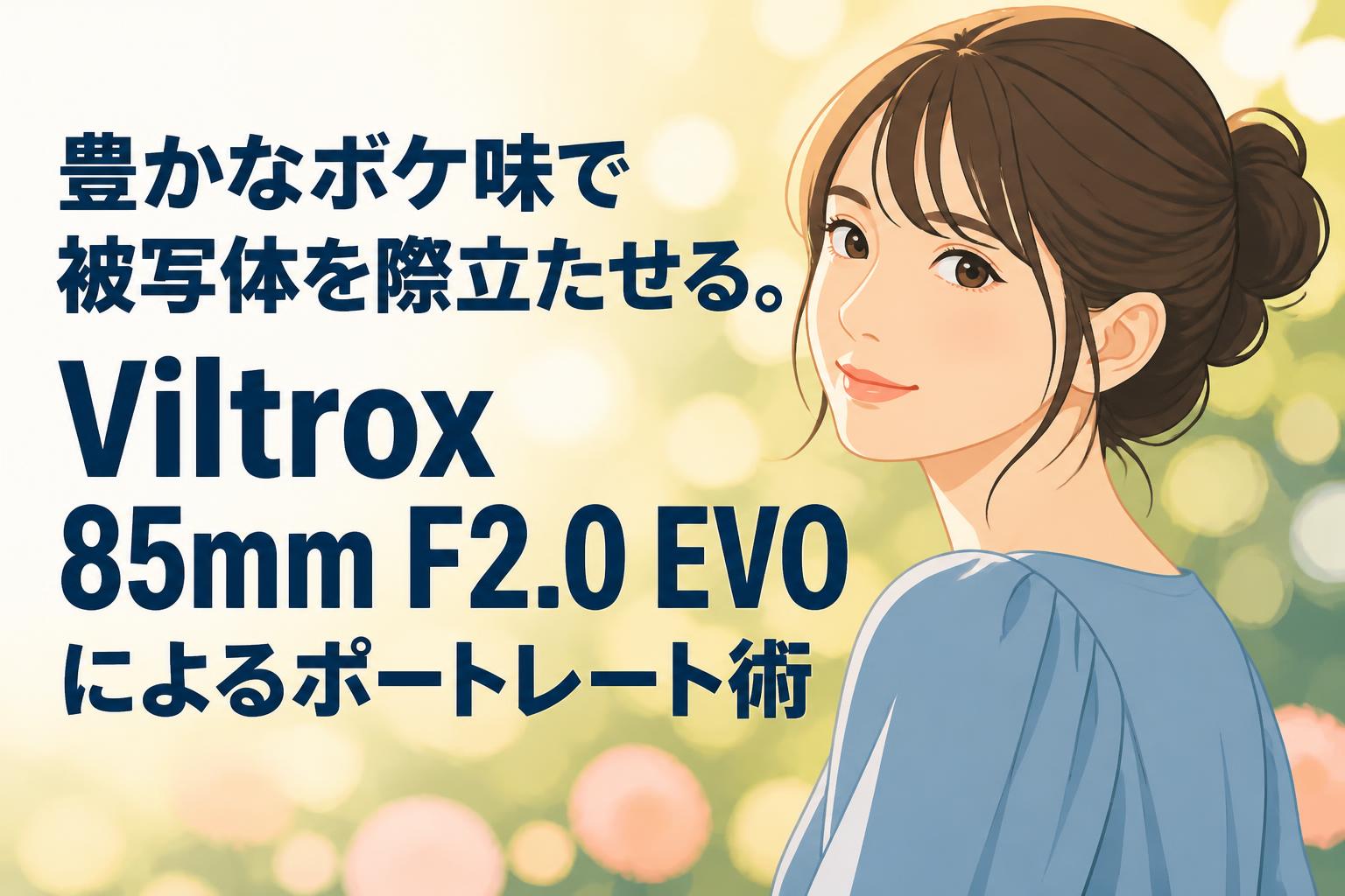 豊かなボケ味で被写体を際立たせる。Viltrox 85mm F2.0 EVOによるポートレート術