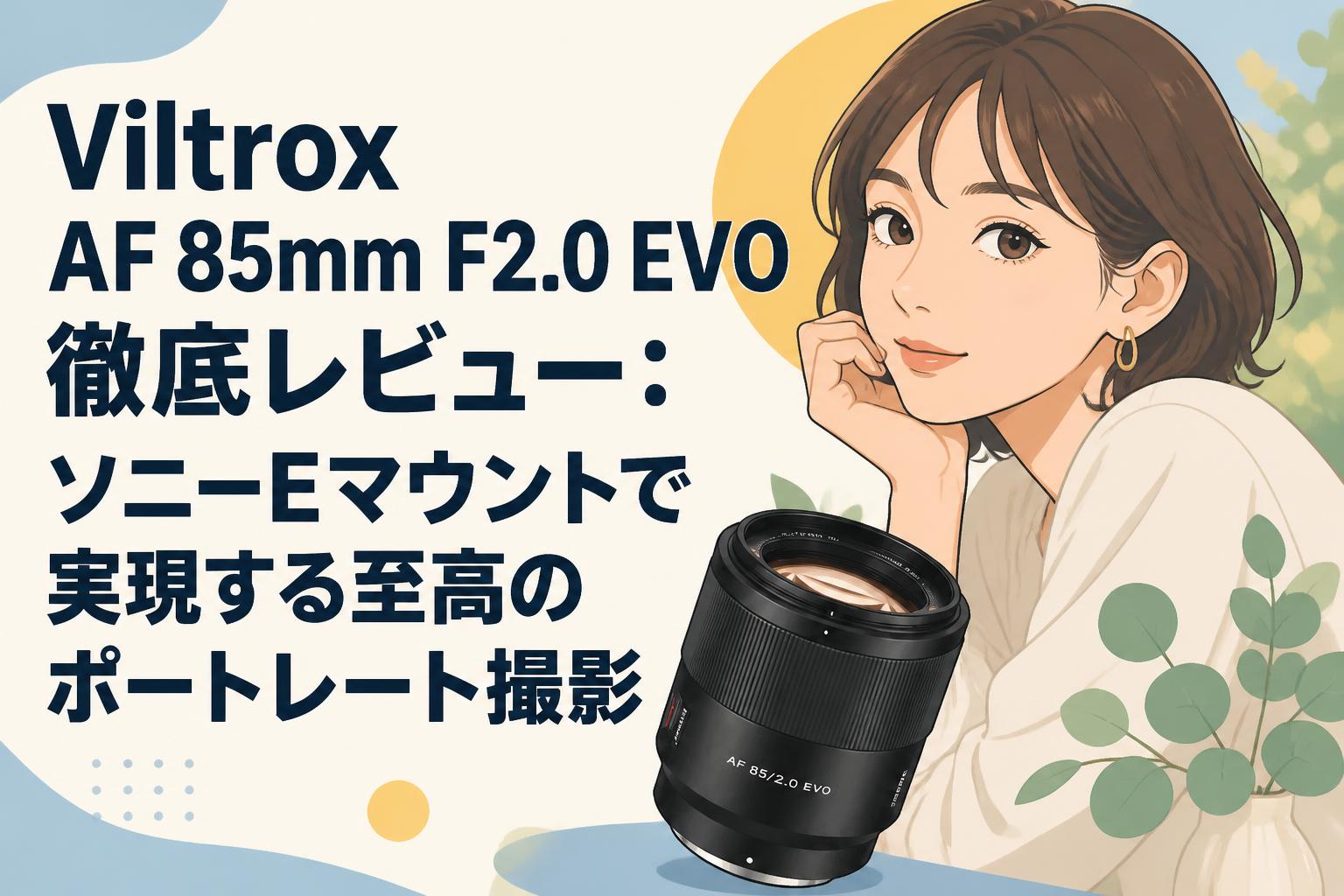 Viltrox AF 85mm F2.0 EVO徹底レビュー：ソニーEマウントで実現する至高のポートレート撮影