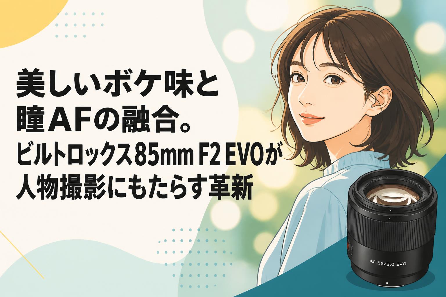 美しいボケ味と瞳AFの融合。ビルトロックス85mm F2 EVOが人物撮影にもたらす革新