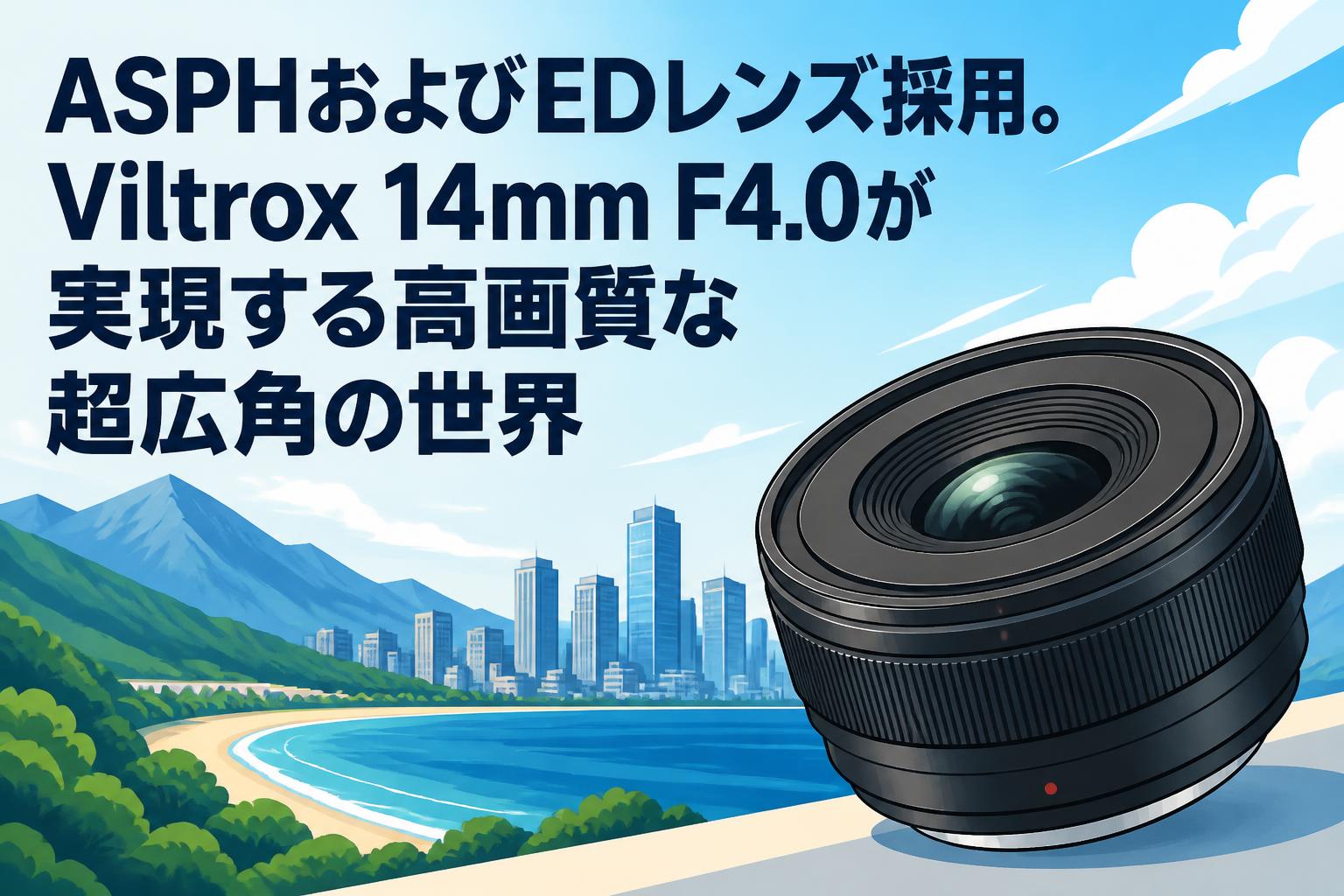 ASPHおよびEDレンズ採用。Viltrox 14mm F4.0が実現する高画質な超広角の世界