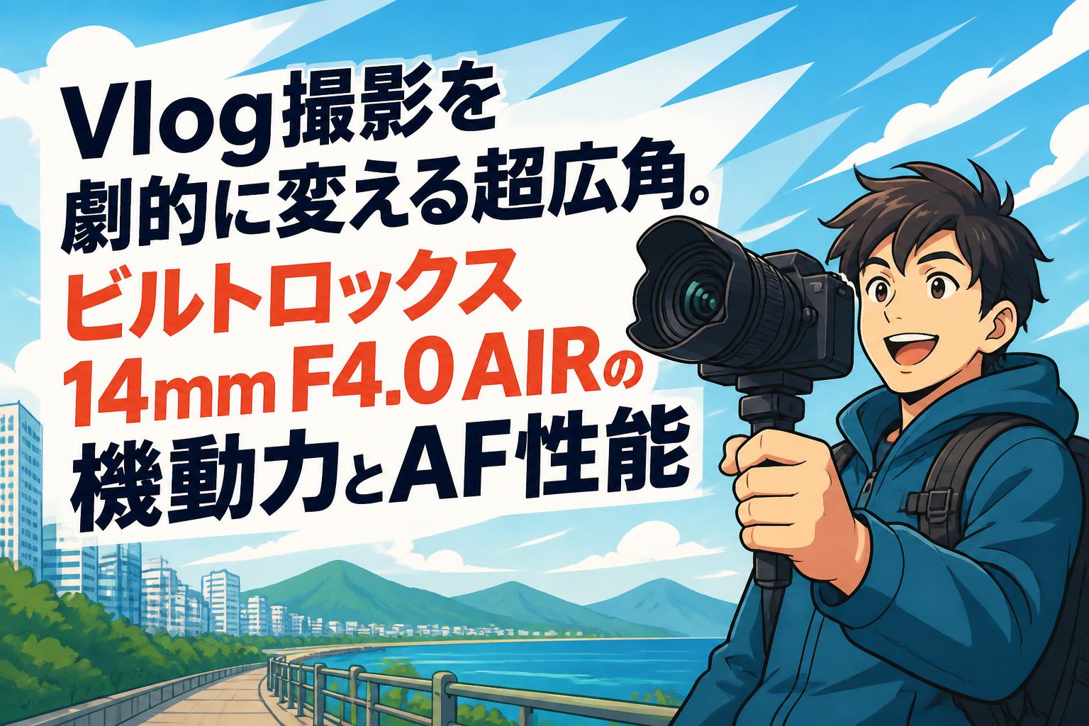 Vlog撮影を劇的に変える超広角。ビルトロックス14mm F4.0 AIRの機動力とAF性能
