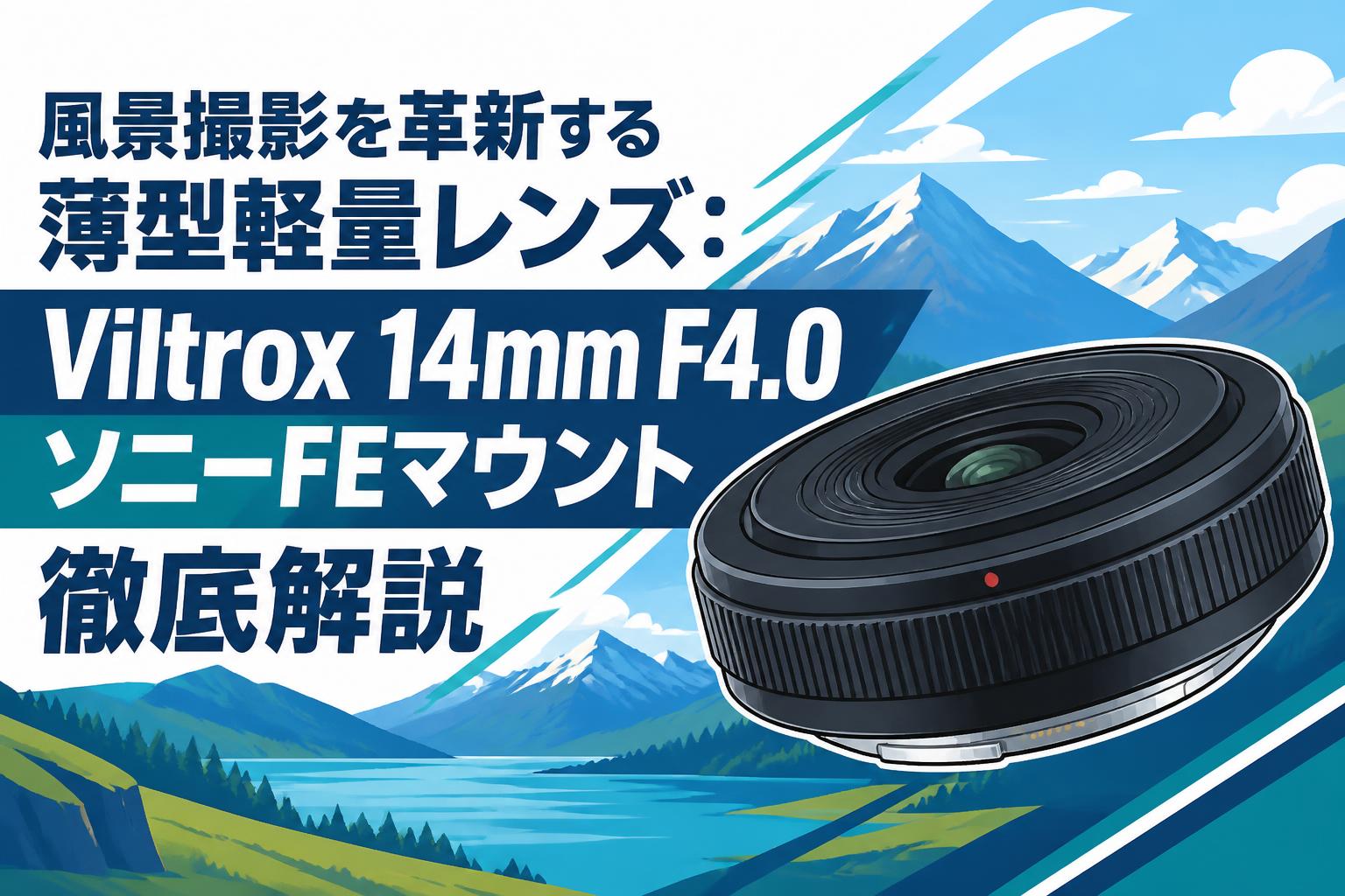 風景撮影を革新する薄型軽量レンズ：Viltrox 14mm F4.0 ソニーFEマウント徹底解説