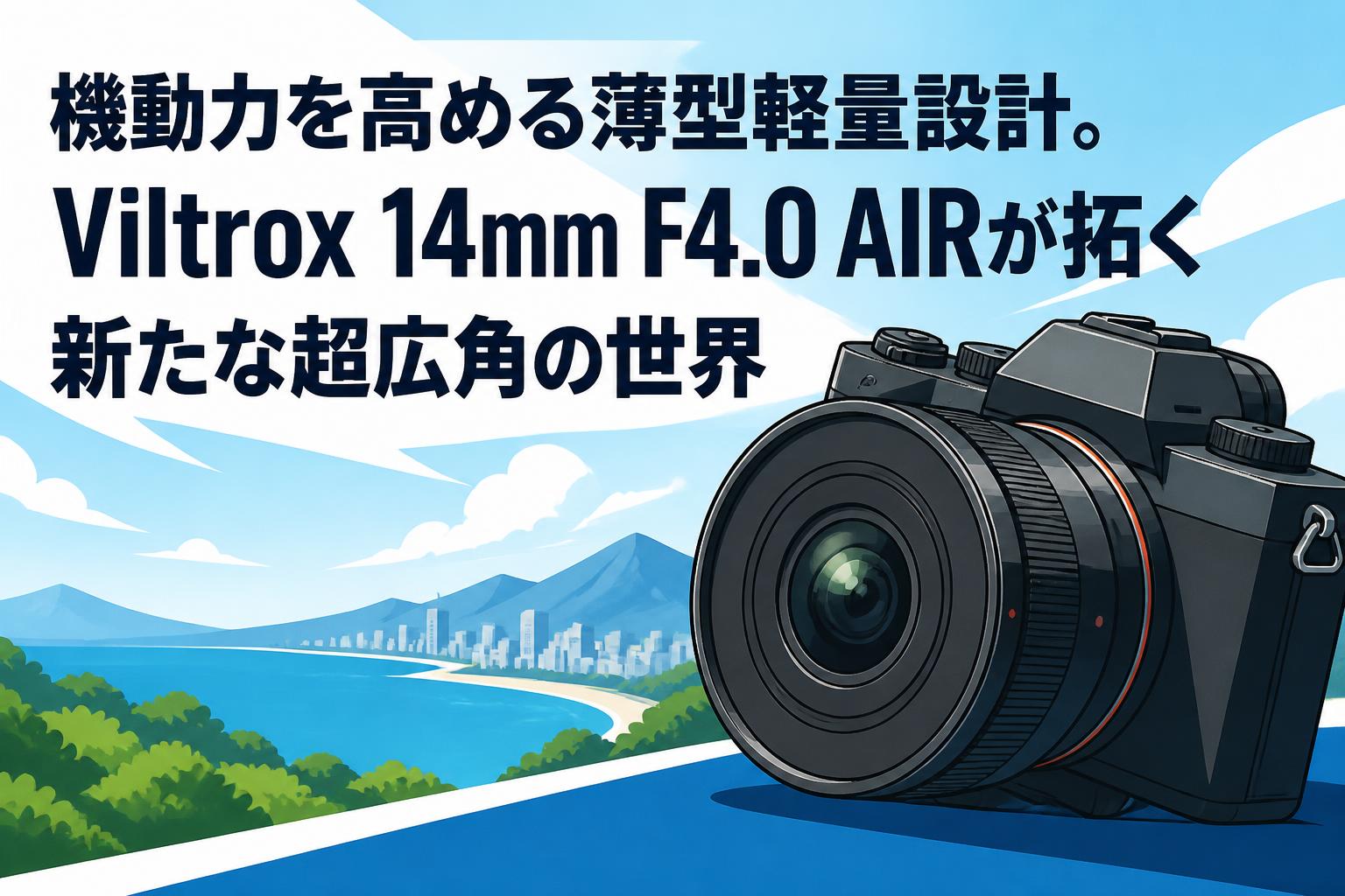 機動力を高める薄型軽量設計。Viltrox 14mm F4.0 AIRが拓く新たな超広角の世界