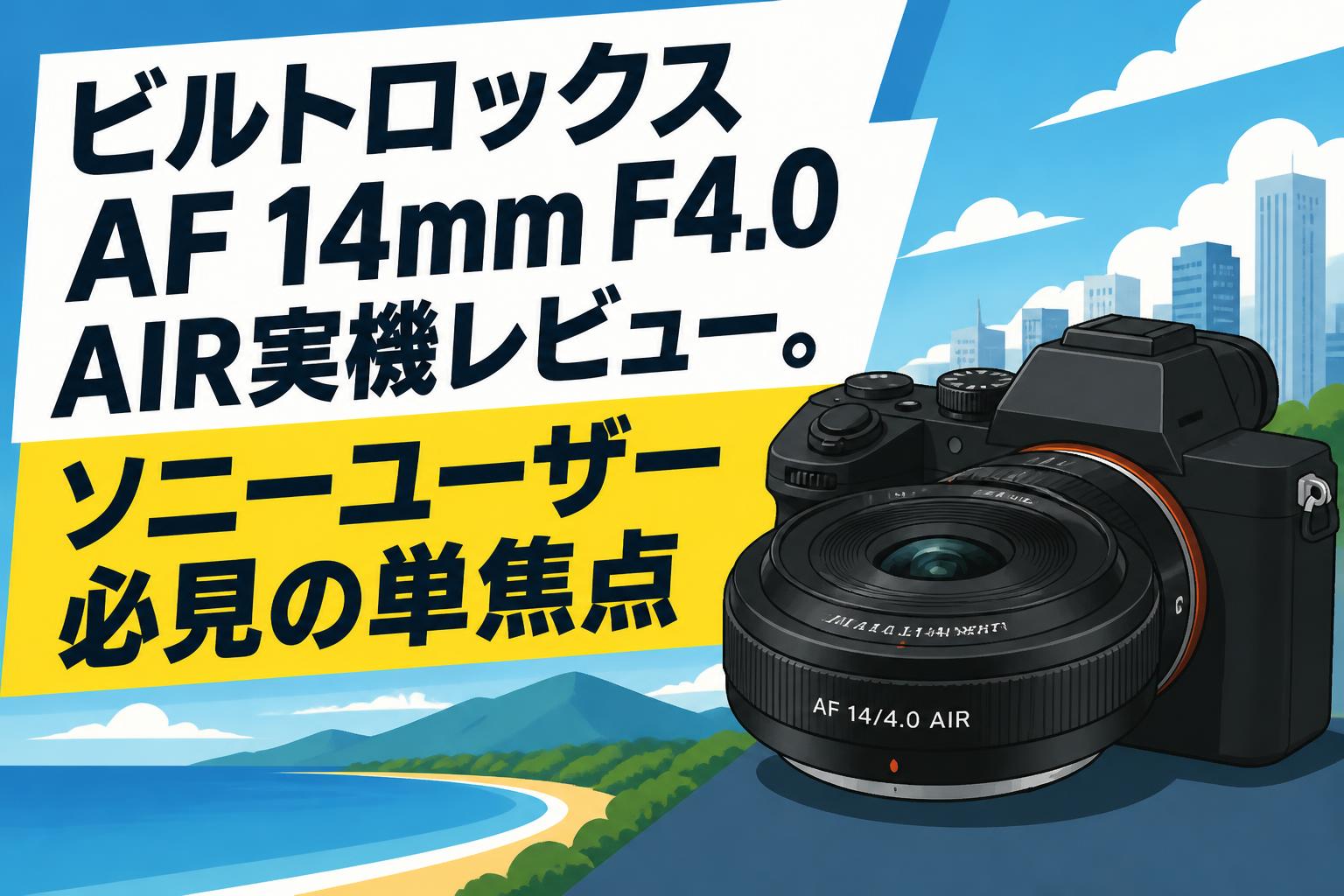 ビルトロックス AF 14mm F4.0 AIR実機レビュー。ソニーユーザー必見の単焦点