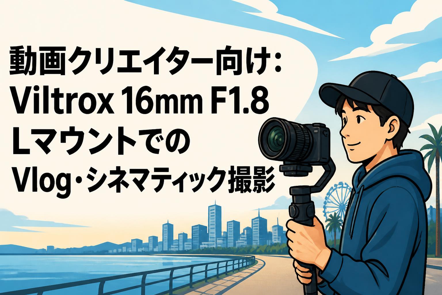 動画クリエイター向け：Viltrox 16mm F1.8 LマウントでのVlog・シネマティック撮影