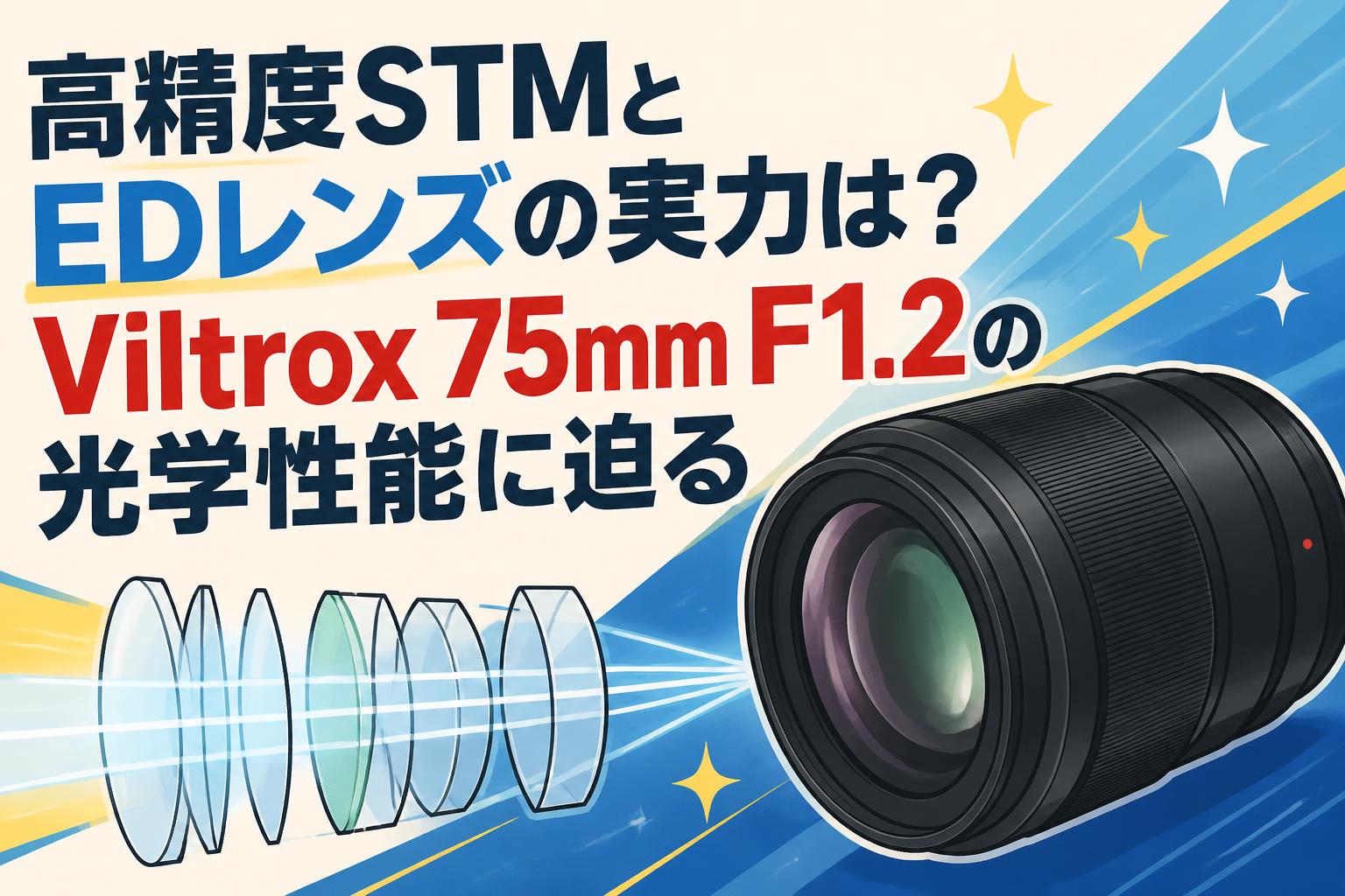 高精度STMとEDレンズの実力は？Viltrox 75mm F1.2の光学性能に迫る