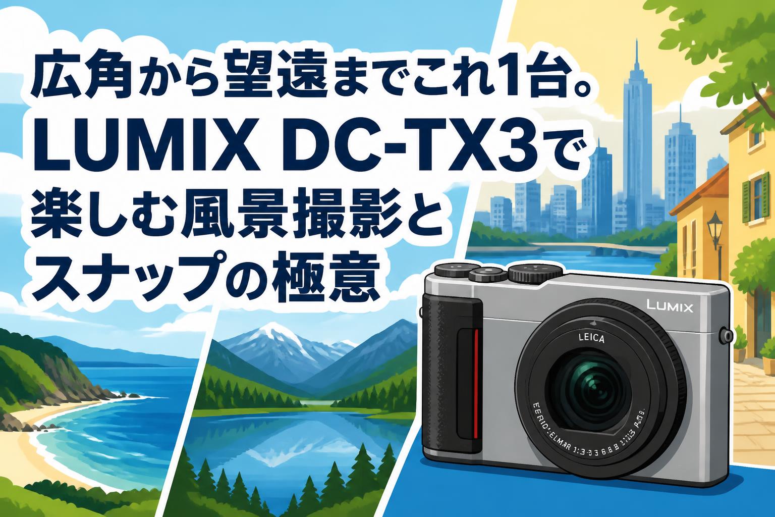 広角から望遠までこれ1台。LUMIX DC-TX3で楽しむ風景撮影とスナップの極意