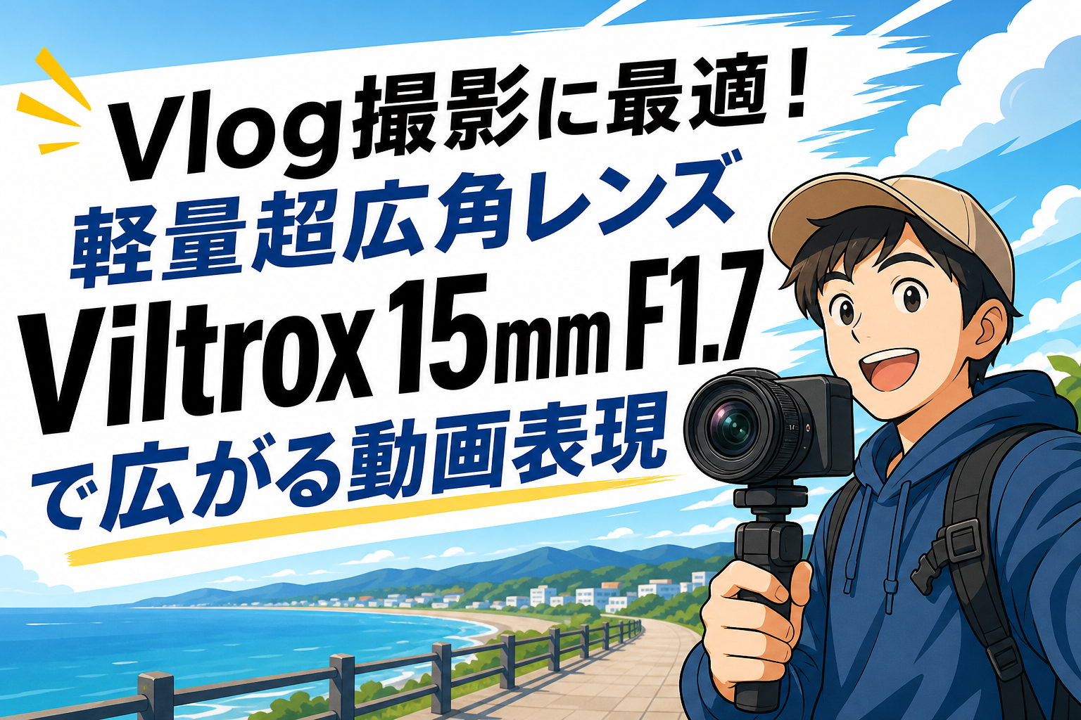 Vlog撮影に最適！軽量超広角レンズ Viltrox 15mm F1.7 で広がる動画表現