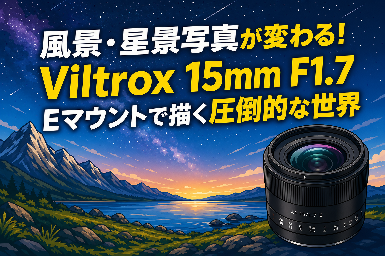 風景・星景写真が変わる！Viltrox 15mm F1.7 Eマウントで描く圧倒的な世界