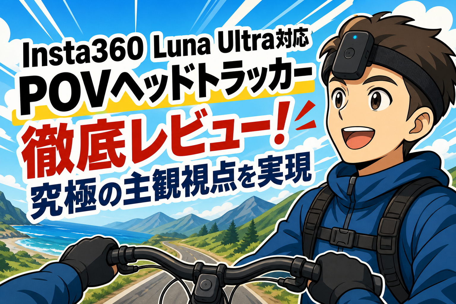Insta360 Luna Ultra対応POVヘッドトラッカー徹底レビュー！究極の主観視点を実現