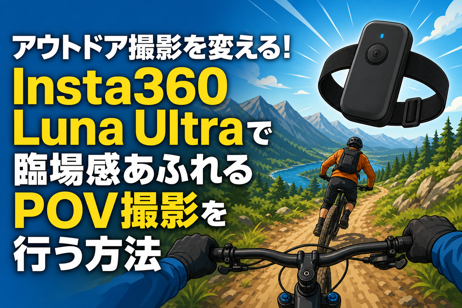 アウトドア撮影を変える！Insta360 Luna Ultraで臨場感あふれるPOV撮影を行う方法