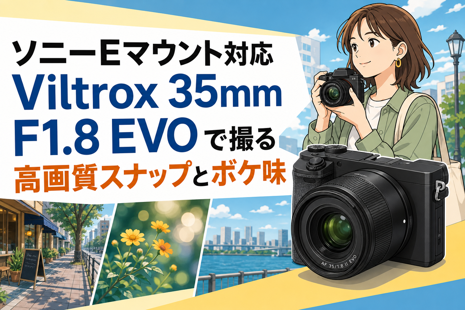 ソニーEマウント対応 Viltrox 35mm F1.8 EVOで撮る高画質スナップとボケ味