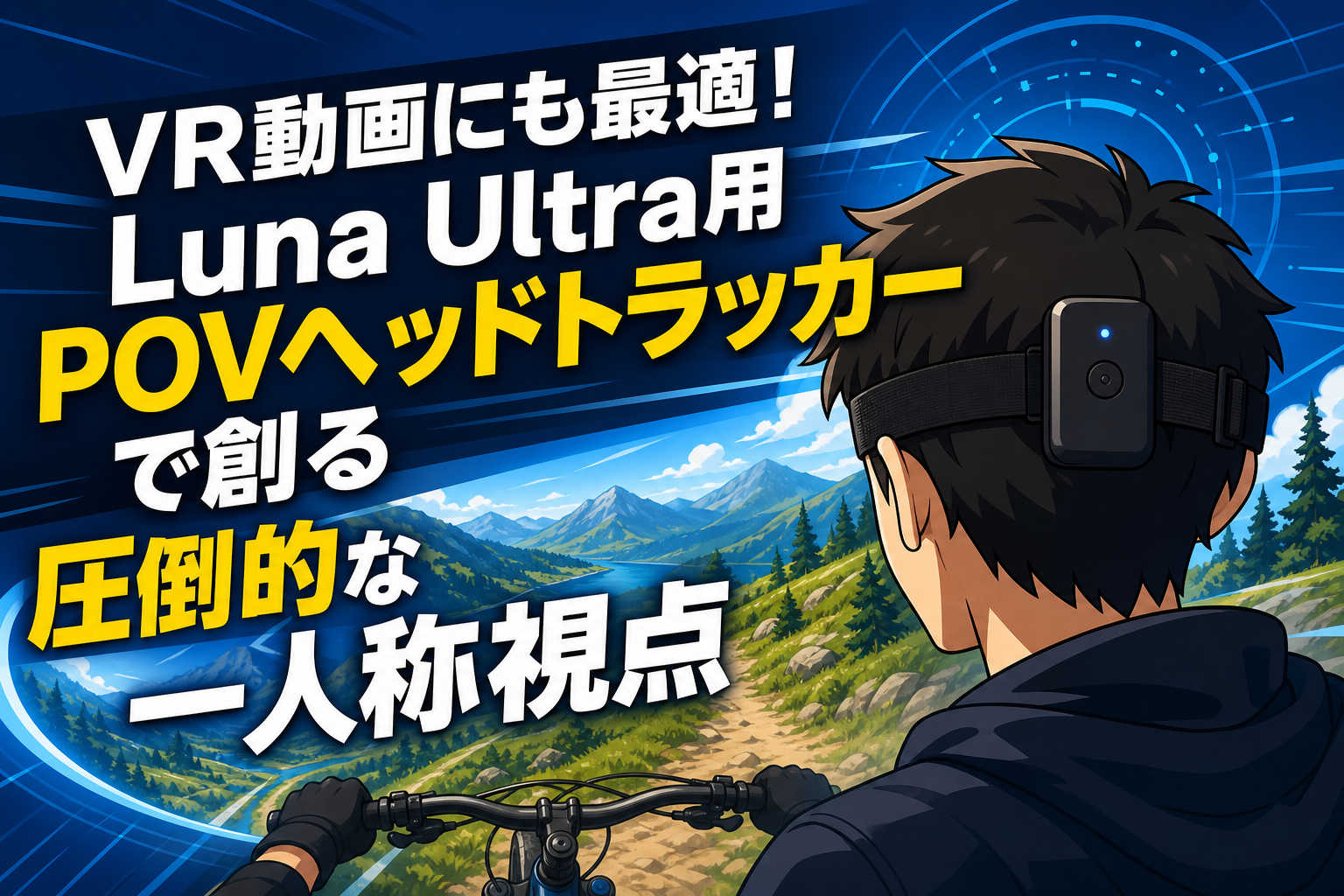 VR動画にも最適！Luna Ultra用POVヘッドトラッカーで創る圧倒的な一人称視点