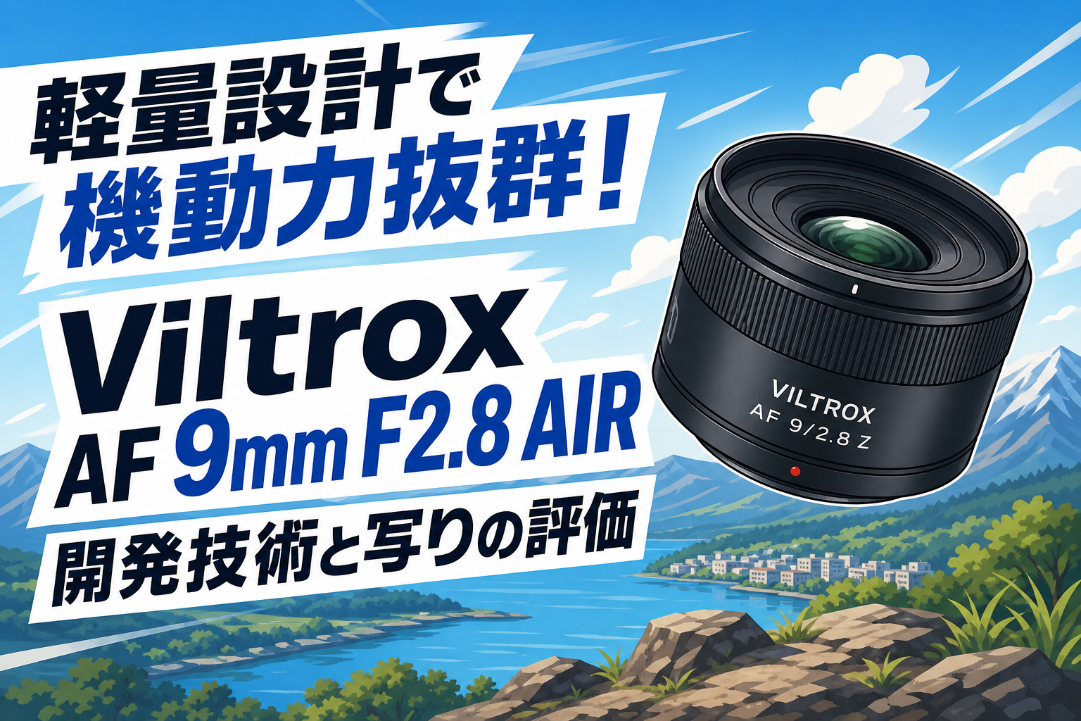 軽量設計で機動力抜群！Viltrox AF 9mm F2.8 AIR 開発技術と写りの評価